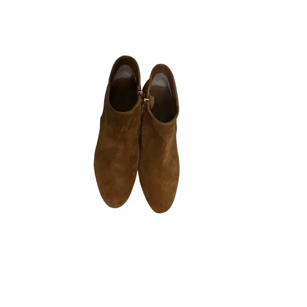 Naked Feet Brown Muskat‎ Peony Suede Ankle Boot - Women sz 9M